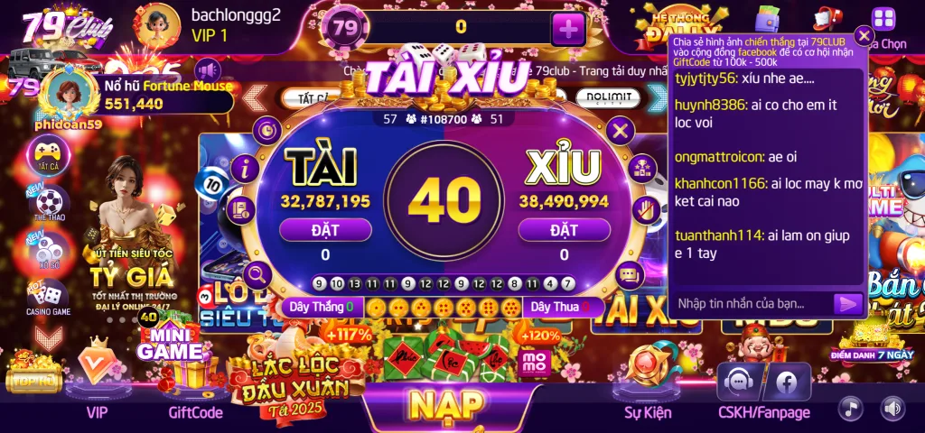 tài xỉu 79club